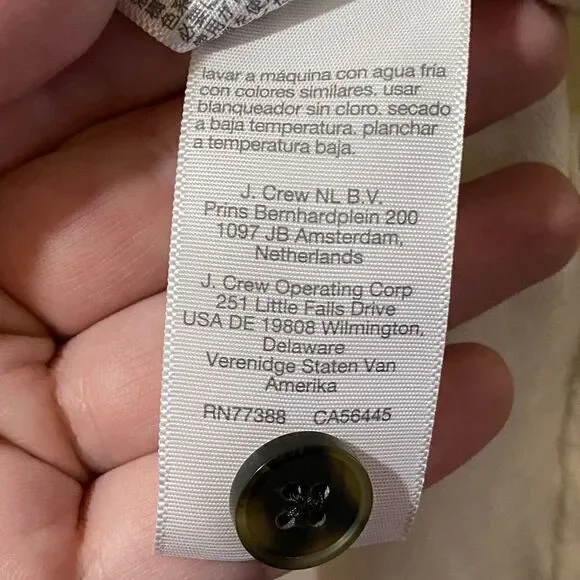 MADEWELL Relaxed Henley T-shirt Bright Ivory Women’s Size XS - Picture 7 of 7